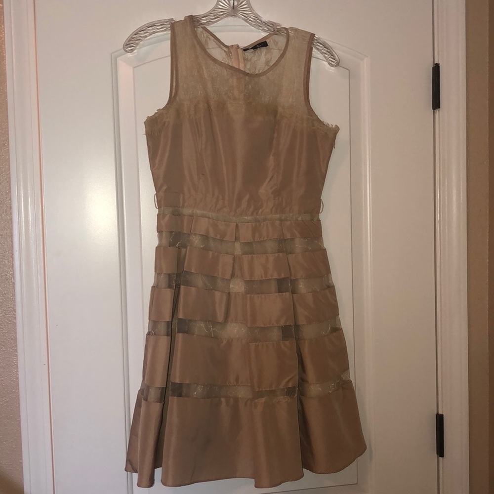 Rye dress. Lace top.